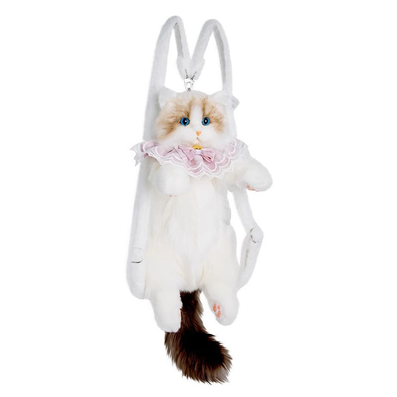 Plush Cat Doll Backpack