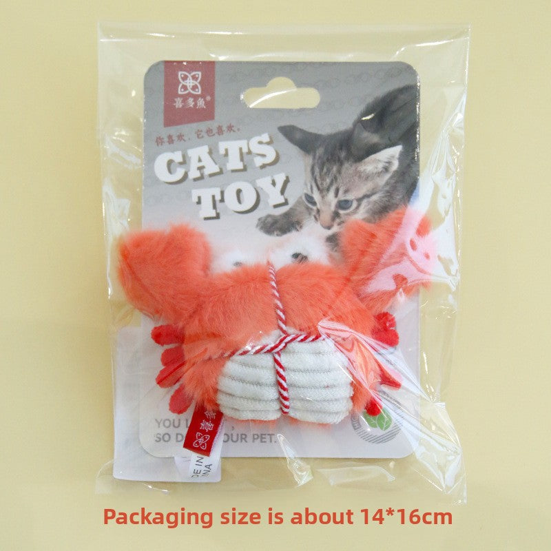 Plush Cat Toy with Bell and Catnip