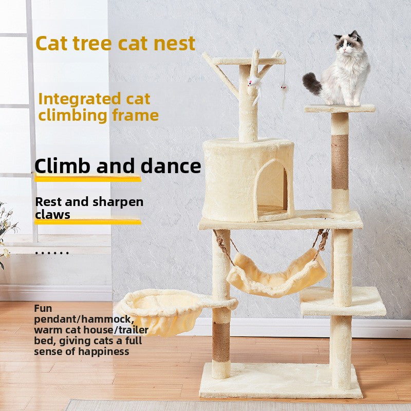 Plush cat tree