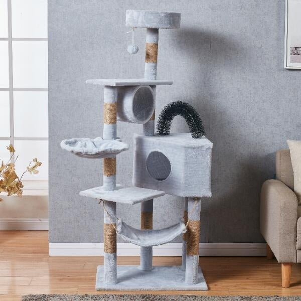 Plush cat tree
