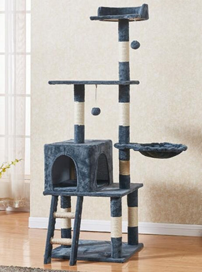 Plush cat tree