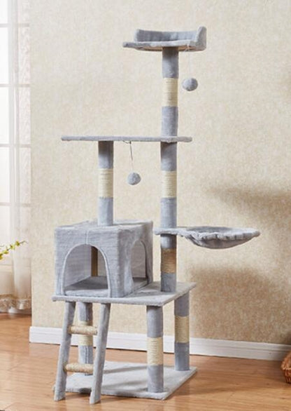 Plush cat tree