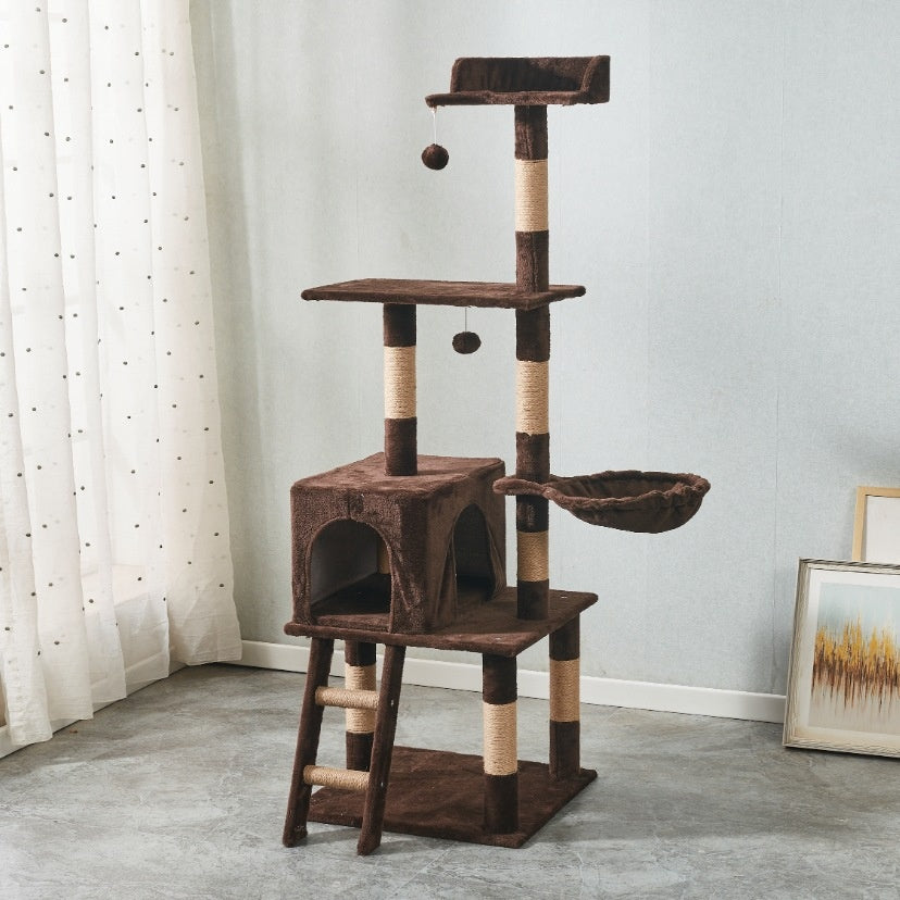 Plush cat tree