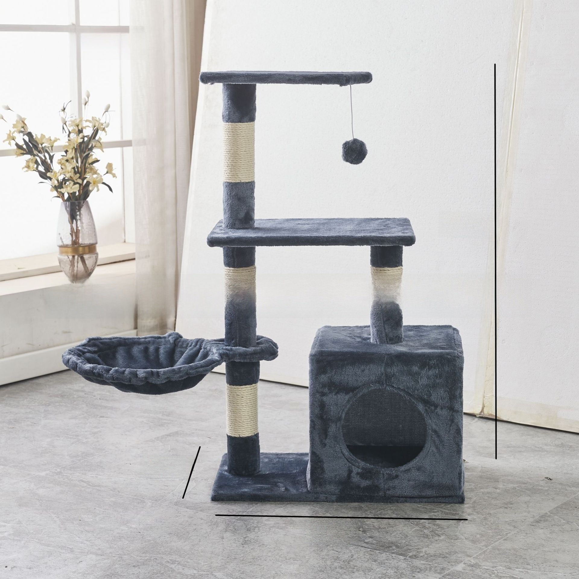 Plush cat tree