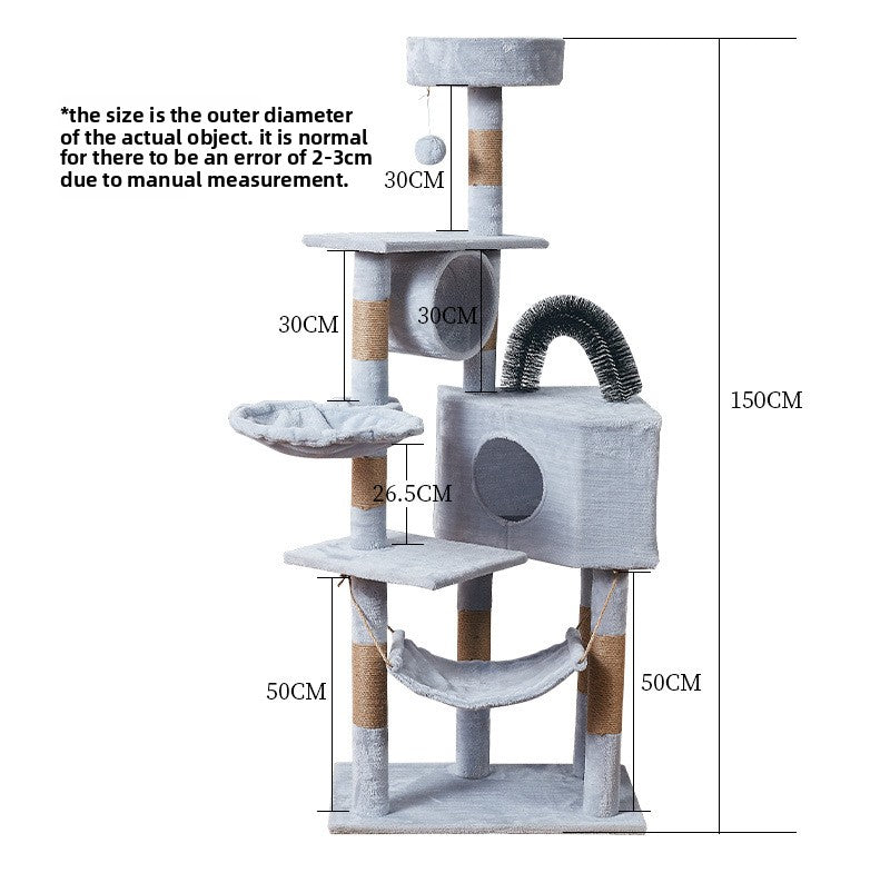 Plush cat tree