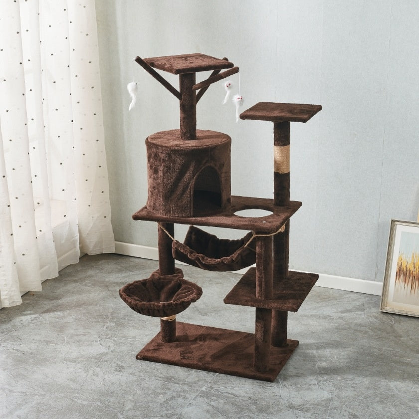 Plush cat tree