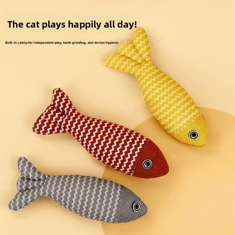 Plush Catnip Toy Fish