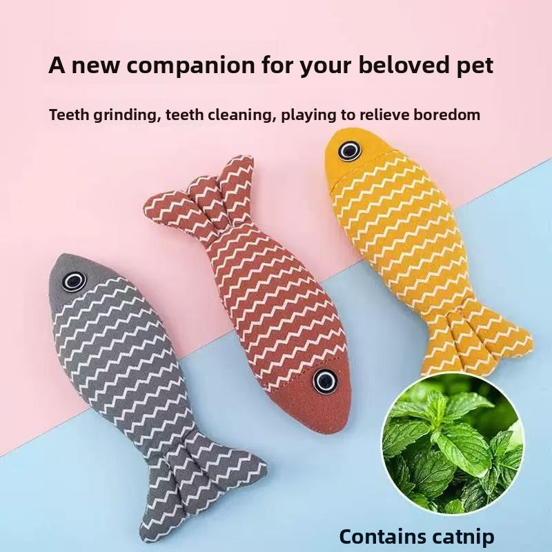 Plush Catnip Toy Fish