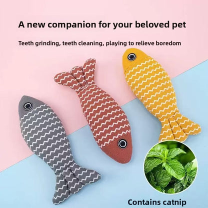 Plush Catnip Toy Fish
