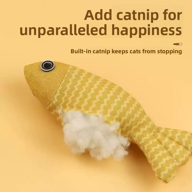 Plush Catnip Toy Fish