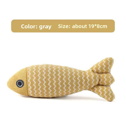Plush Catnip Toy Fish