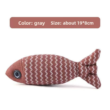 Plush Catnip Toy Fish
