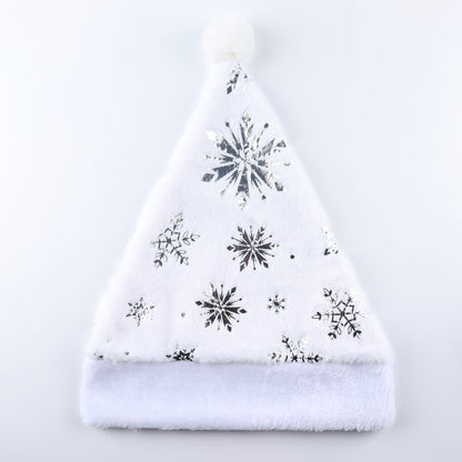 Plush Christmas Hat with Foil Print