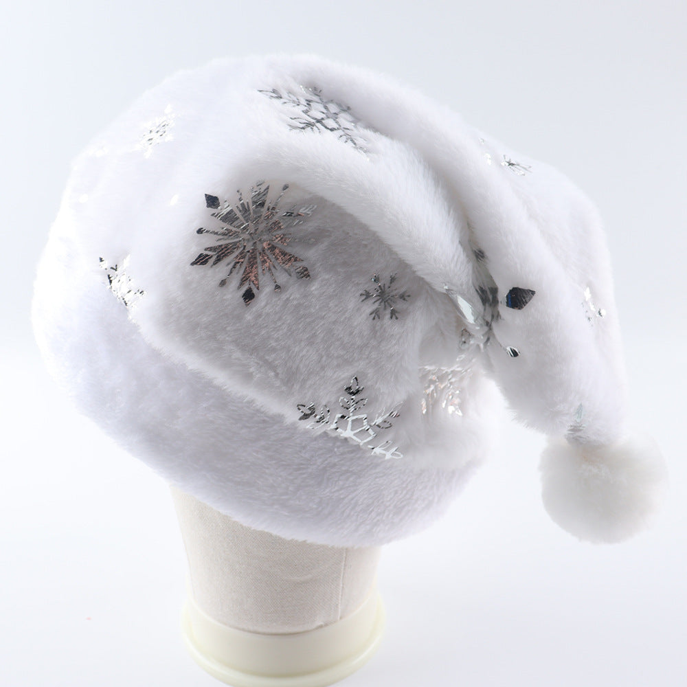 Plush Christmas Hat with Foil Print