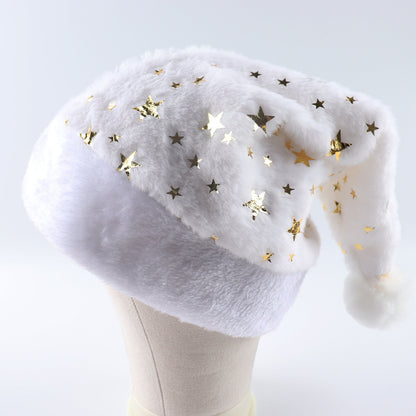 Plush Christmas Hat with Foil Print