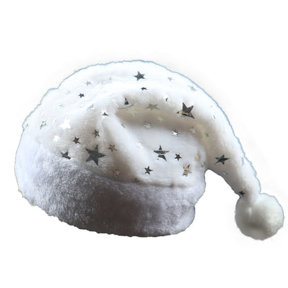 Plush Christmas Hat with Foil Print