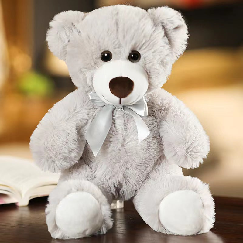 Plush Colorful Bow Tie Teddy Bear