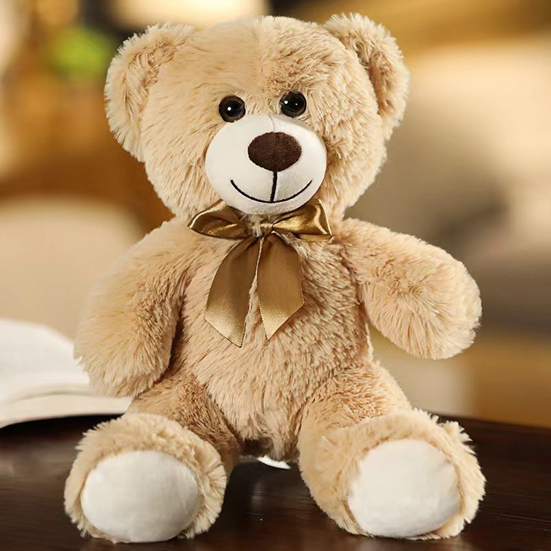 Plush Colorful Bow Tie Teddy Bear