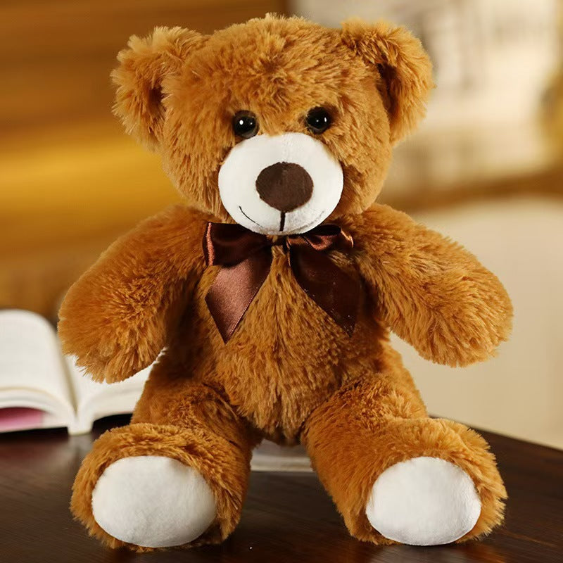 Plush Colorful Bow Tie Teddy Bear