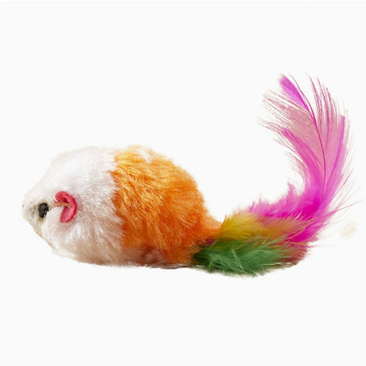 Plush Colorful Mouse Cat Toy