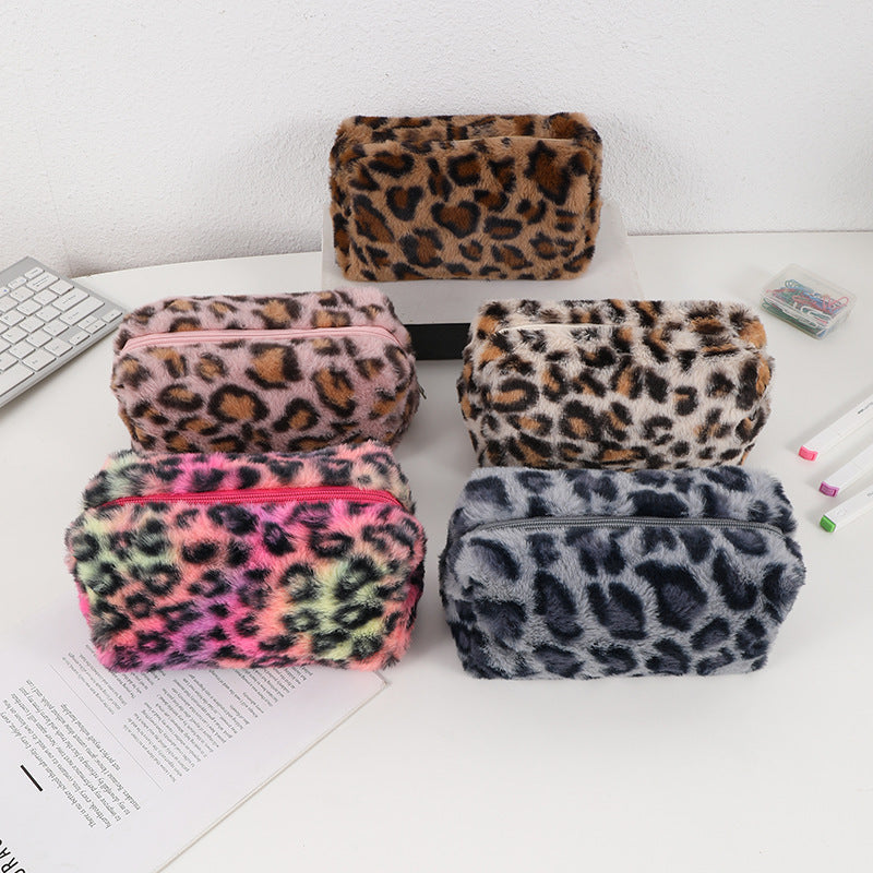 plush cosmetic bag