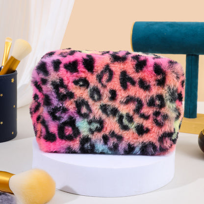 plush cosmetic bag