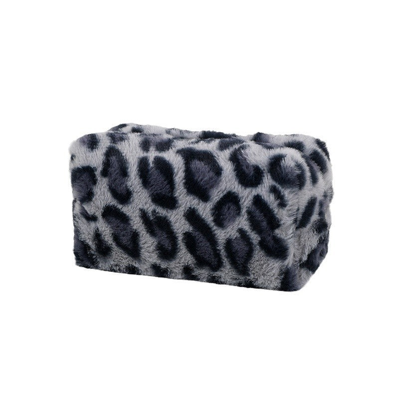 plush cosmetic bag