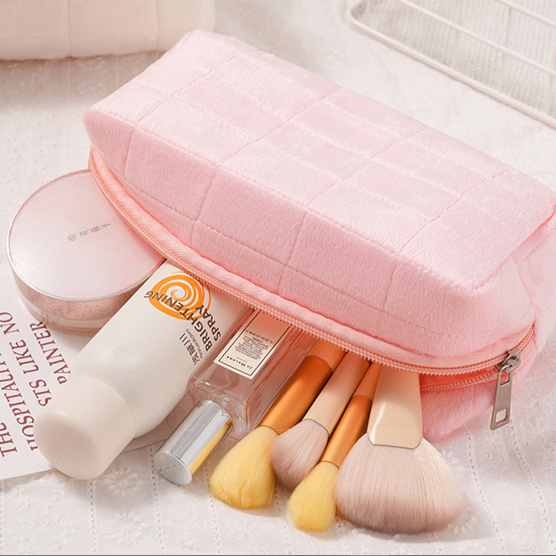 Plush Cosmetic Storage Bag