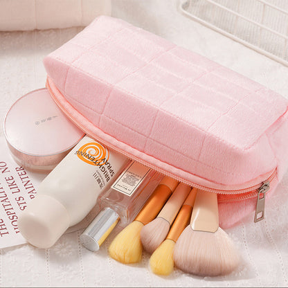 Plush Cosmetic Storage Bag