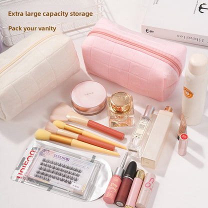 Plush Cosmetic Storage Bag