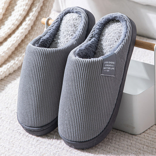 Plush Cotton Home Slippers