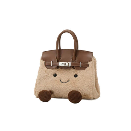 Plush Crossbody Handbag
