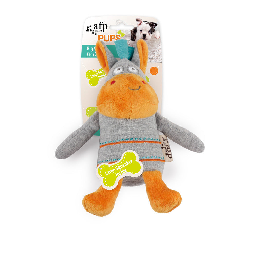 Plush Dog Knot Toys with Squeaker for Chewing and Play