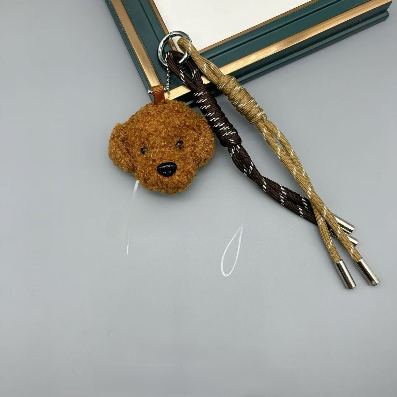 plush dog pendant