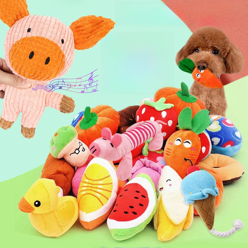 Plush Dog Toy Cartoon