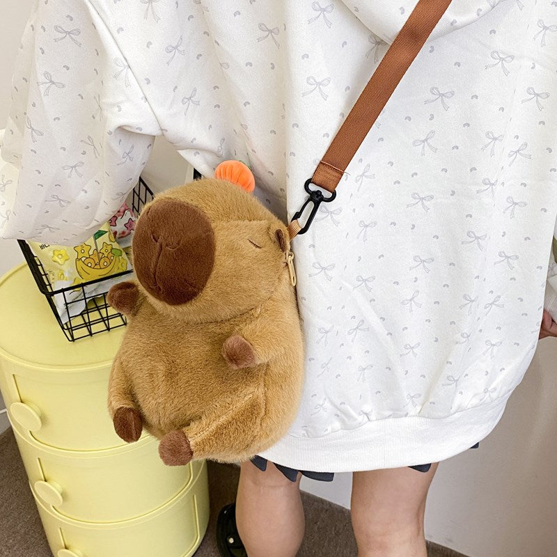 Plush doll bag