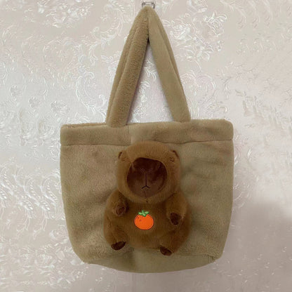 Plush doll bag