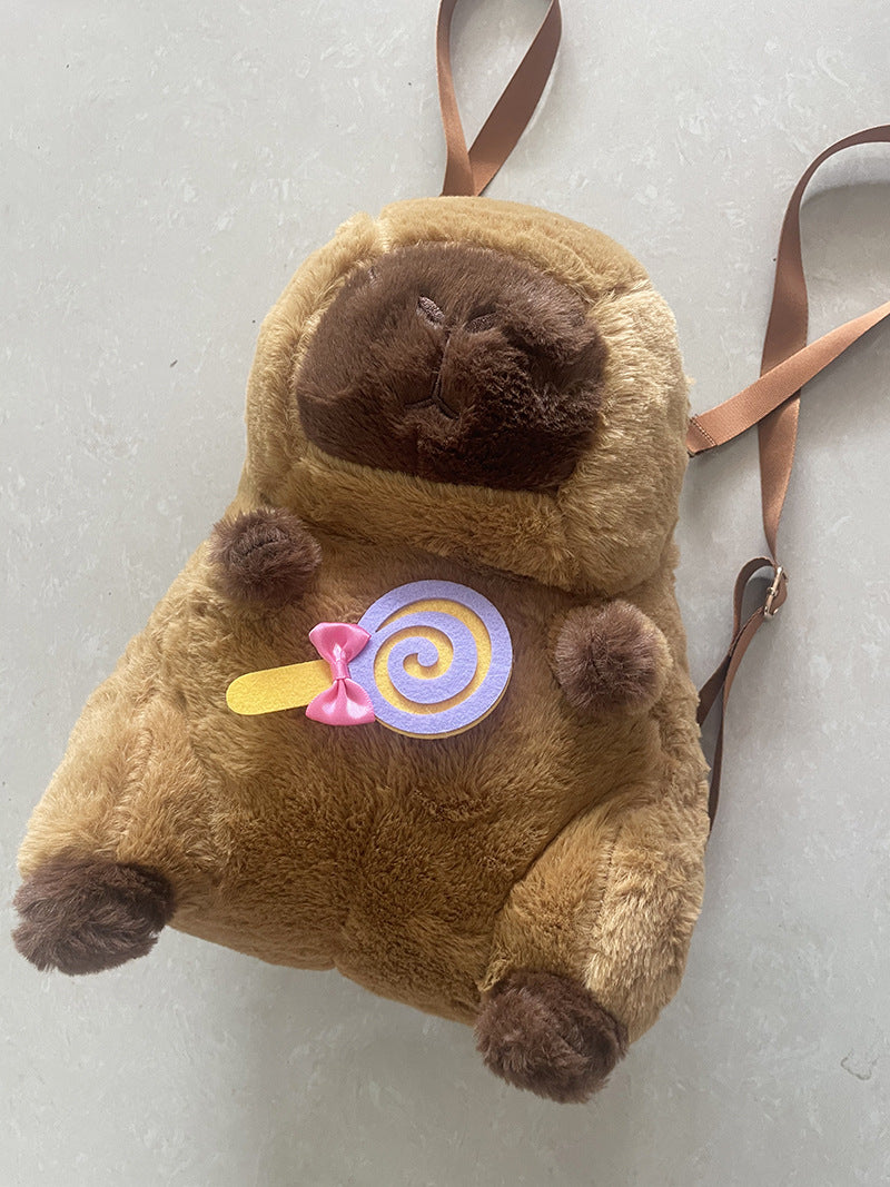 Plush doll bag