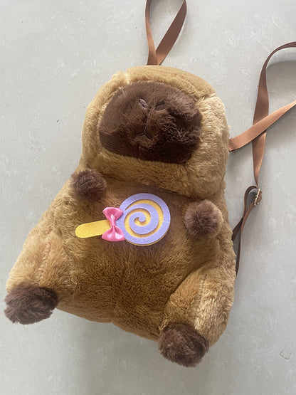 Plush doll bag