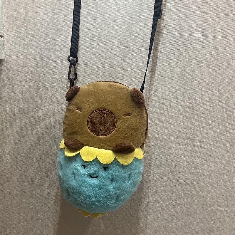Plush doll bag