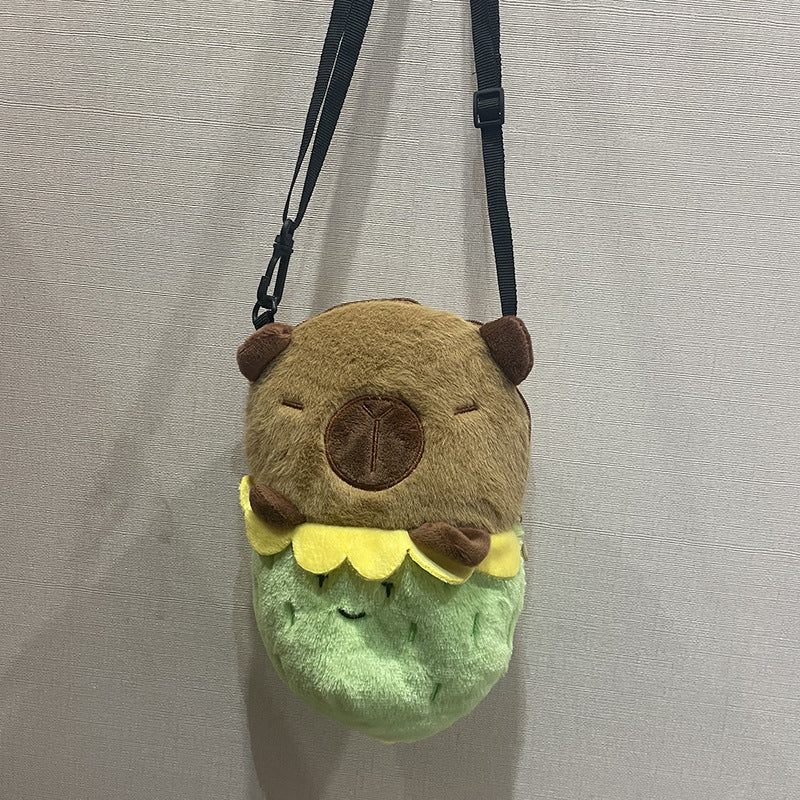 Plush doll bag