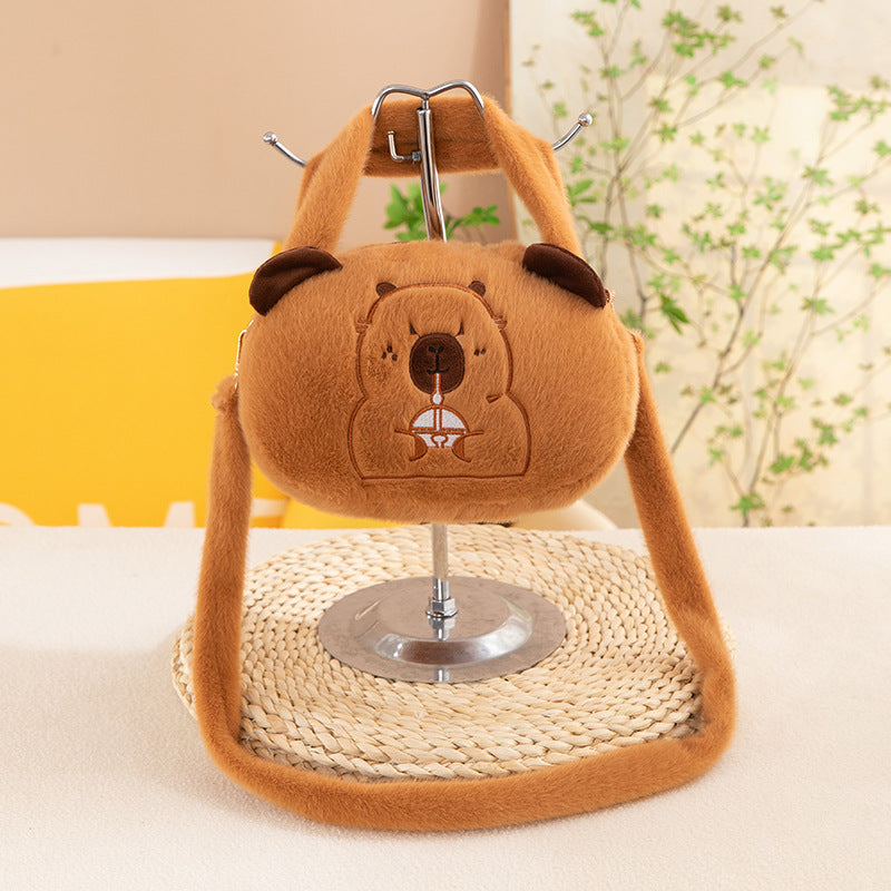 Plush doll bag