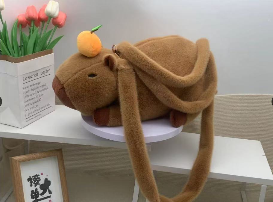Plush doll bag