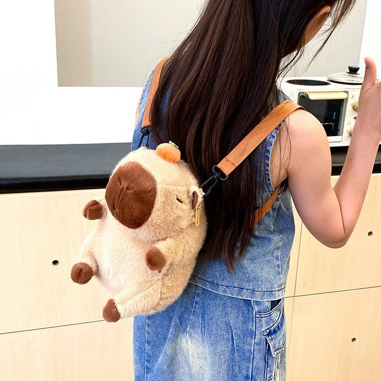 Plush doll bag