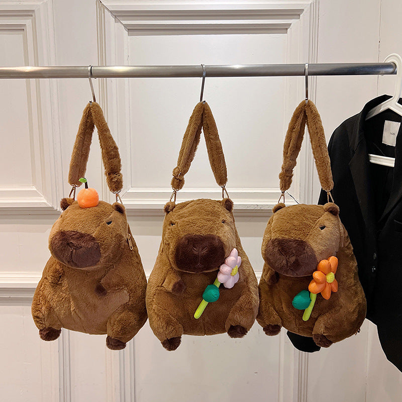 Plush doll bag