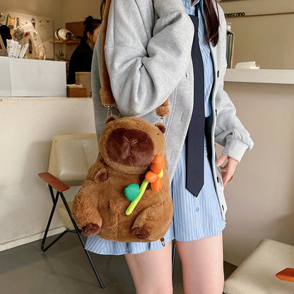 Plush doll bag