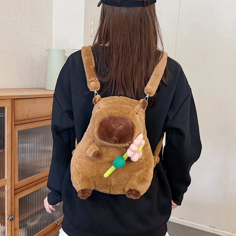 Plush doll bag
