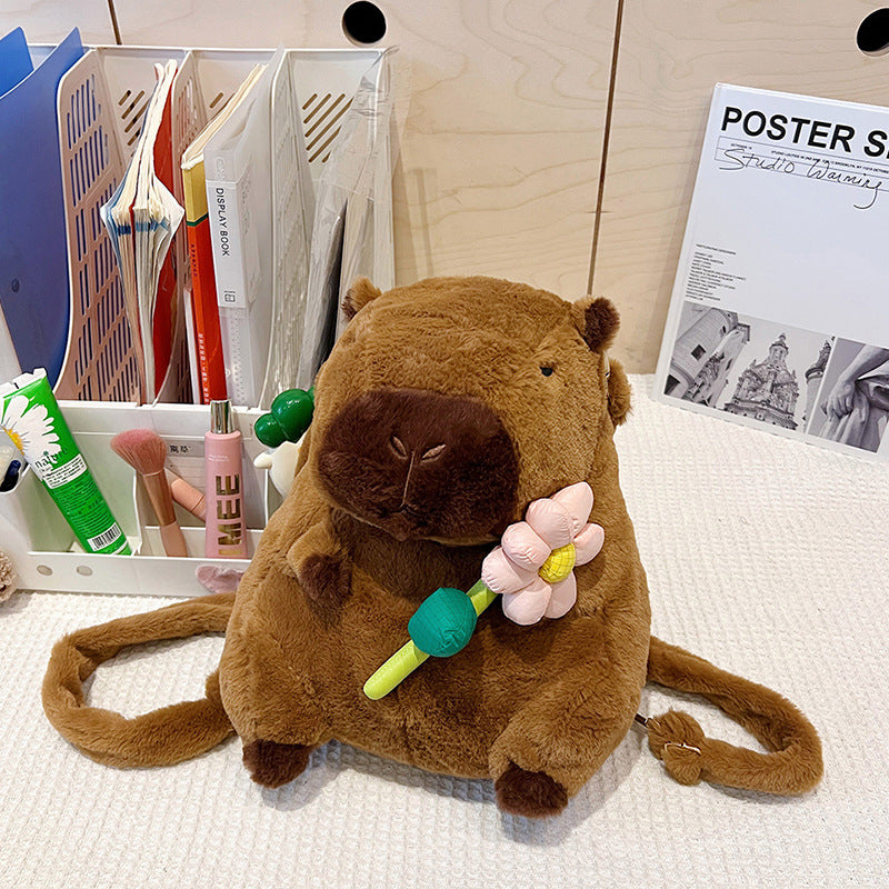 Plush doll bag