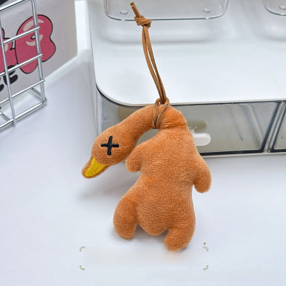 Plush Duck Squeaky Lanyard Pendant