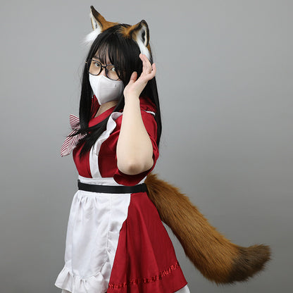 Plush Fox Ears Headband for Cosplay